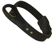 Latigo Leather Agitation Dog Collar With Handle for Sharpei Latigo Leather Agitation Dog Collar With Handle for Sharpei