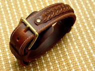 Shar Pei  Handcrafted Leather Dog Collar