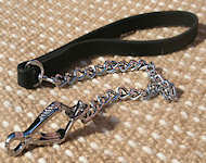 Exclusive HS dog lead with leather handle-dog leash