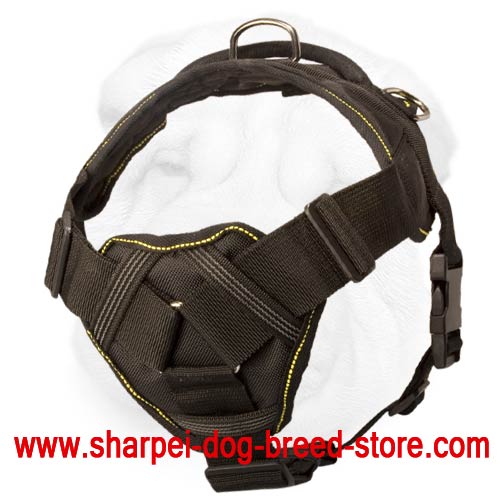 with Chest Plate] : Shar Pei dog harnesses,Shar Pei dog collars,dog ...