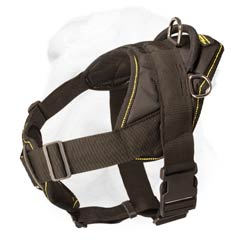 Multifunctional Nylon Shar Pei Breed Harness with Soft Chest and Back Plates