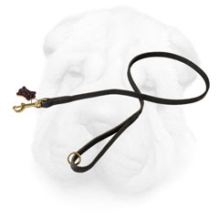Leash with Brass Snap Hook for Shar Pei