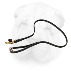 Everyday Shar Pei Leash Made of Leather