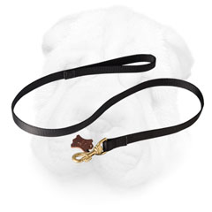 Shar Pei Leash with Brass Snap Hook