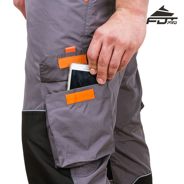 FDT Professional Design Dog Tracking Pants with Comfy Velcro Side Pocket