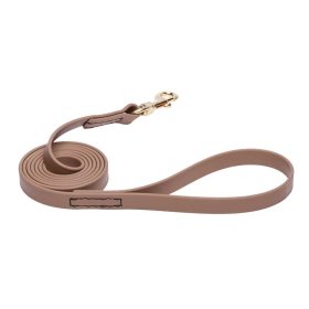 Khaki Waterproof Sharpei Leash Made of Biothane