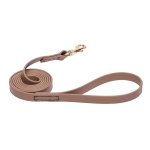 Khaki Waterproof Sharpei Leash Made of Biothane