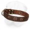 'Spring Melody' Leather Shar Pei Everyday Collar
