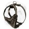 Leather Agitation Training Harness with Hand Set Painting