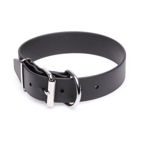Extra Wide Black Biothane Sharpei Collar