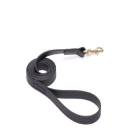 Black Waterproof Sharpei Leash Made of Biothane