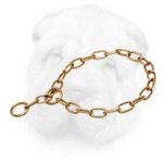 Shar Pei Curogan Fur Saver Choke Collar, 1/9 inch (3 mm) Link Diameter