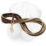 Genuine Leather Shar Pei Leash for Tracking and Walking