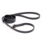 Black Biothane Sharpei Leash and Collar Combo