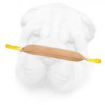 Genuine Leather Shar Pei Bite Tug with Stitched Nylon Handles