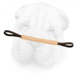 Genuine Leather Shar Pei Long Bite Tug for Developing Bite Skills