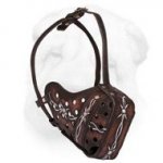 Barbed Wire Heavy Duty Leather Muzzle