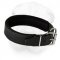 Shar Pei Padded Leather dog collar with thick felt- C24