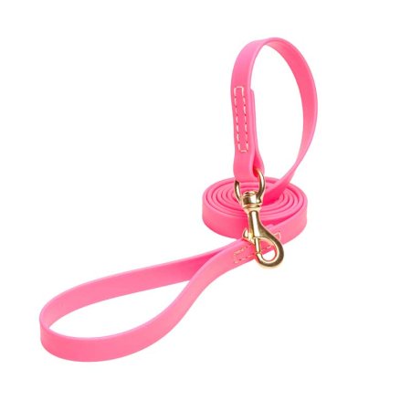 Pink Waterproof Sharpei Leash Made of Biothane