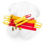 French Linen Bite Set for Shar Pei Activities