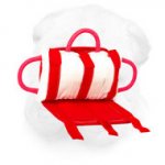 Jute Shar Pei Money Saving Bite Pillow with Replaceable Cover