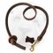 Leather Shar Pei Leash with Knot-Handle