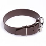 Extra Wide Brown Biothane Sharpei Collar
