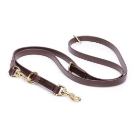 Multipurpose Brown Biothane Sharpei Leash for over 7 Different Activities