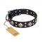 "Smart Geometry" FDT Artisan Studded Leather Sharpei Collar