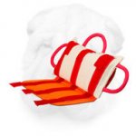 Shar Pei Bite Pillow with Removable Genuine Leather Cover