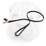 Shar Pei Leather Leash with Brass Snap Hook