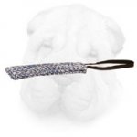 French Linen Shar Pei Bite Tug with Handy Loop