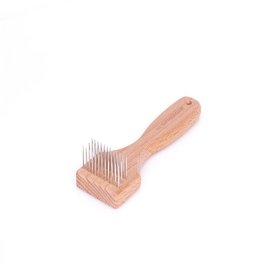 "Tidy Look" Wooden Brush/Comb With Metal Teeth for Sharpei