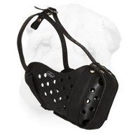 Shar Pei Agitation Training Leather Muzzle