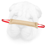 XXL Jute Shar Pei Bite Tug with Two Long Handles