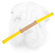 Genuine Leather Shar Pei Bite Tug with Long Nylon Handles