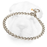 Stainless Steel Shar Pei Choke Collar, 1/9 inch (3 mm) Link Diameter