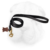 Nylon Shar Pei Leash with Brass Snap Hook