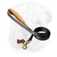 Strong Nylon Shar Pei Leash with Soft Handle