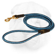 Nylon Cord Shar Pei Leash with Brass Hardware