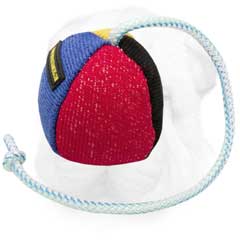 Ball Shaped Bite Dog Toy made of French Linen
