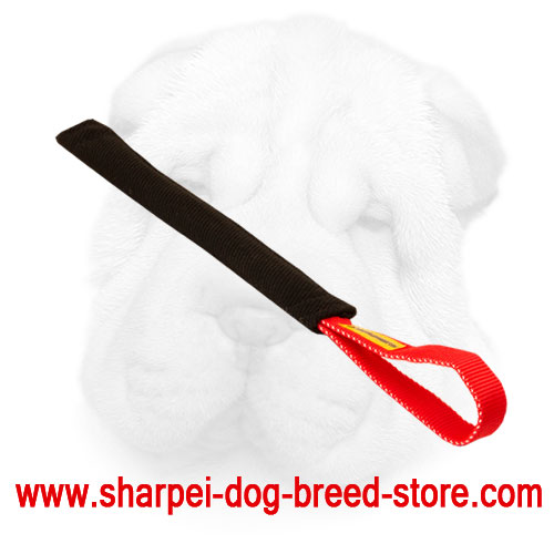 French Linen Shar Pei Bite Tug Equipped with Nylon Handle