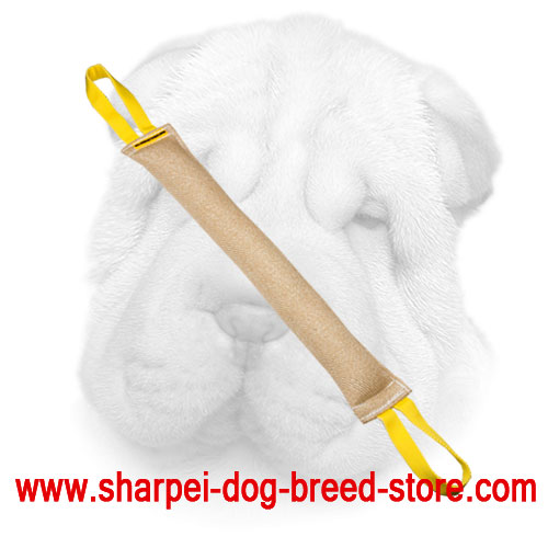 Shar Pei Bite Tug Made of Jute with Safe Stuffing