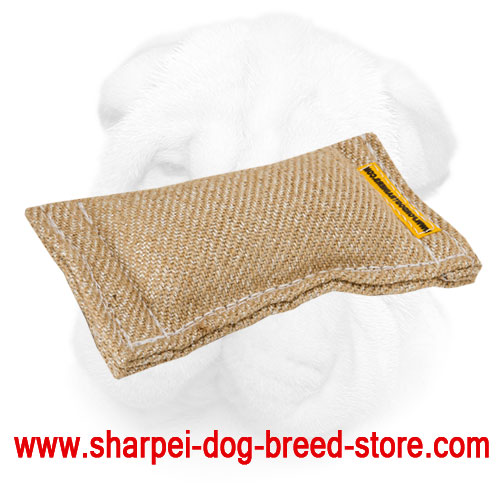 Stitched Jute Shar Pei Bite Tug 