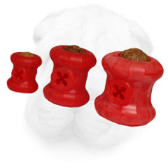 Rubber Kibble Holder for Shar Pei Retrieve Training