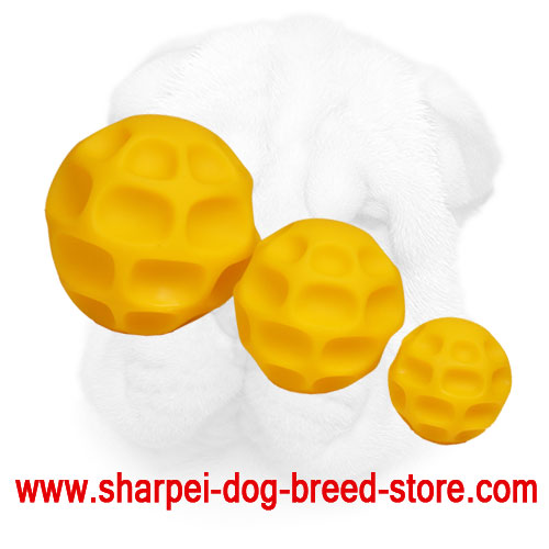 Tetraflex Shar Pei Treat Dispenser Made of Rubber Rubber Shar Pei Tetraflex Treat Dispenser