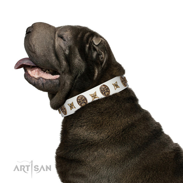 Best quality dog collar handmade for your attractive pet