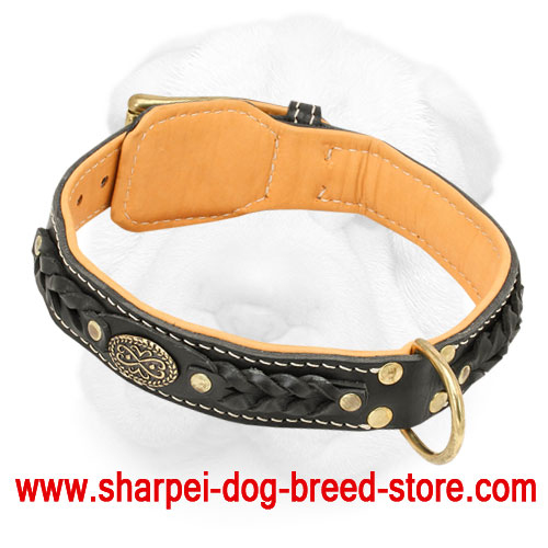 Royal Shar-Pei Collar with Nappa Padding