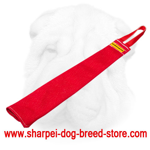 French Linen Shar Pei Bite Rag for Bite Skills Development