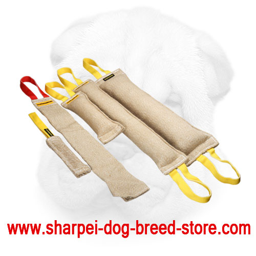 Jute Shar Pei Bite Tugs Set - 5 Items